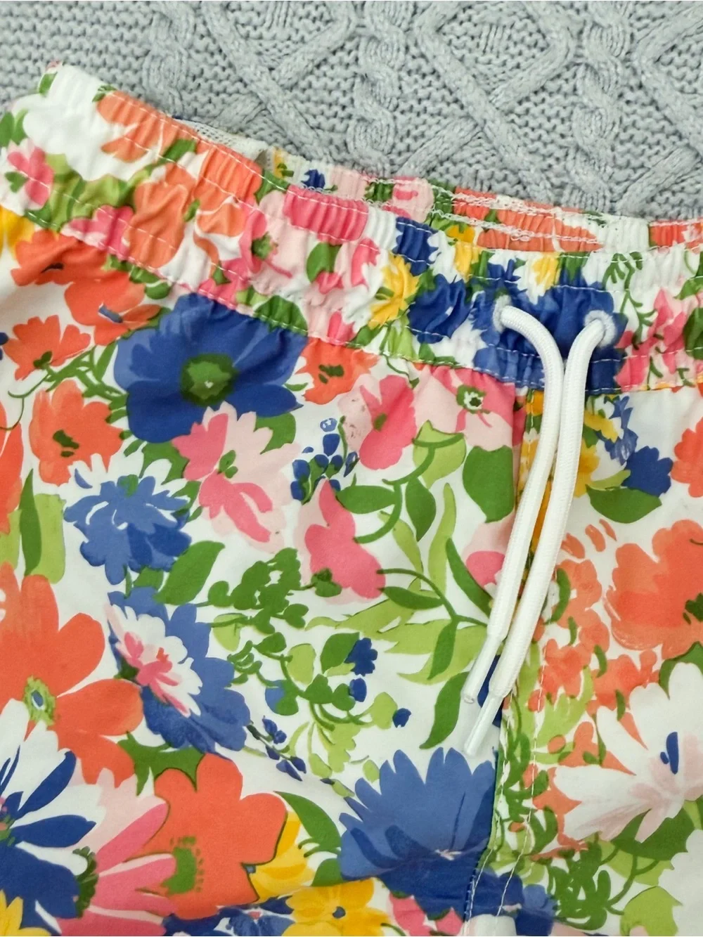Janie and Jack Matching Siblings Floral Swimsuits Boy Size 3 Baby Girl 6-12M